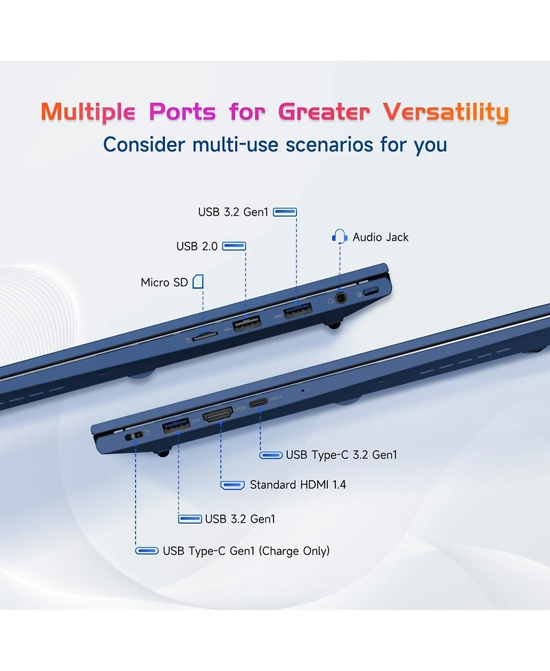 Nimo 17.3" Ips Fhd-Laptop Intel 6 Cores i3-1215U 32GB Ram 512GB Ssd 4.4GHz