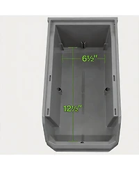 Yigii Large Stackable Storage Bins for Organizing Cabinets, Pantry, Closet, Garage, and Office 6-Pack