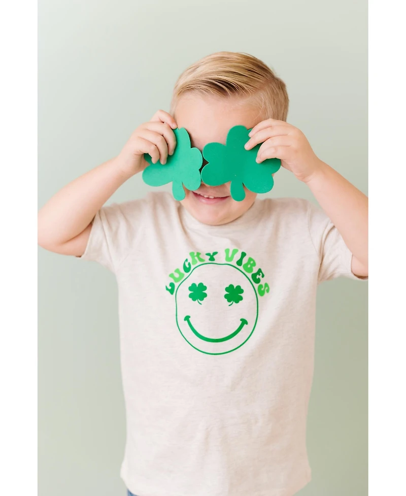 Sweet Wink Toddler Boys Lucky Vibes St. Patrick's Day Short Sleeve T-Shirt