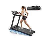 Redliro Foldable Treadmill with Auto Incline, 2.5HP Walking Treadmill for Home, 15% Incline Treadmill with Handles, 300 lbs Capacity