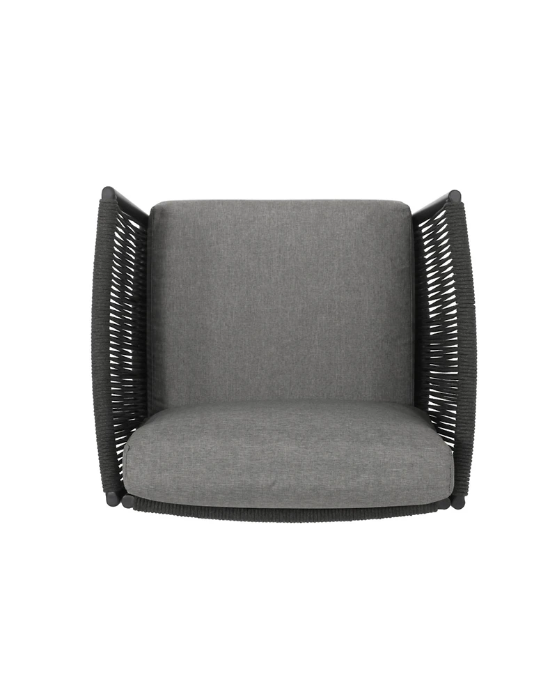 Flynama Outdoor Hanford Club Chair Dazzling Textures Exquisite Design Premium Patio Seating for Garden Backyard