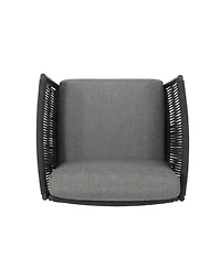 Flynama Outdoor Hanford Club Chair Dazzling Textures Exquisite Design Premium Patio Seating for Garden Backyard