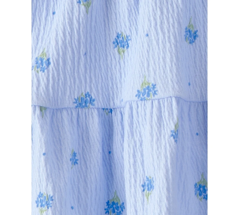 Carter's Girls' Toddler 2T-5T Floral Top & Skort, 2-Piece Set