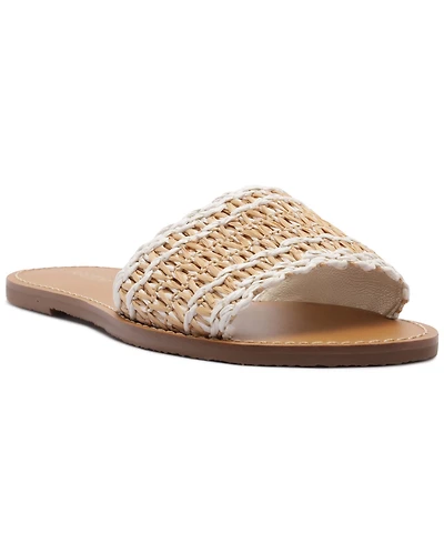 Arezzo Women's Liz Round Toe Flat Sandals