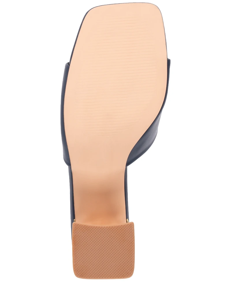 Gc Shoes Women's Soho Square Toe Block Heel Dress Sandals