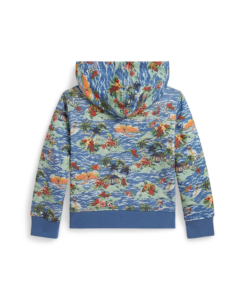 Polo Ralph Lauren Boys' 2-7 Tropical-Print Ribbed Cuff Hoodie