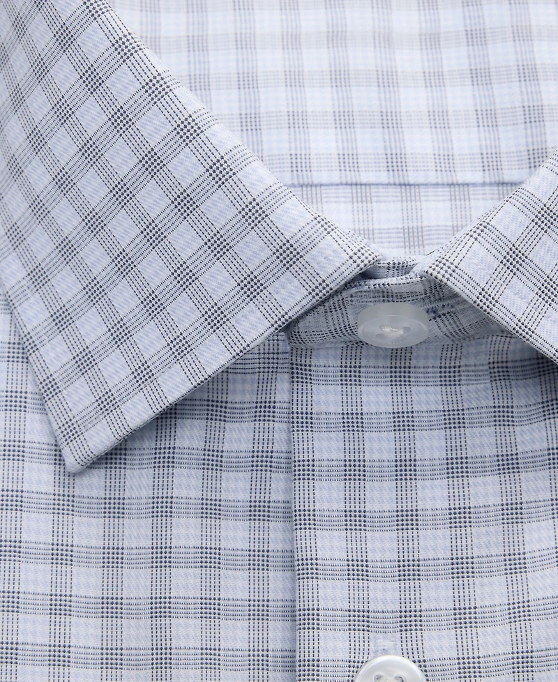 Calvin Klein Men's Refined Cotton Stretch Spread Collar Dress Shirt