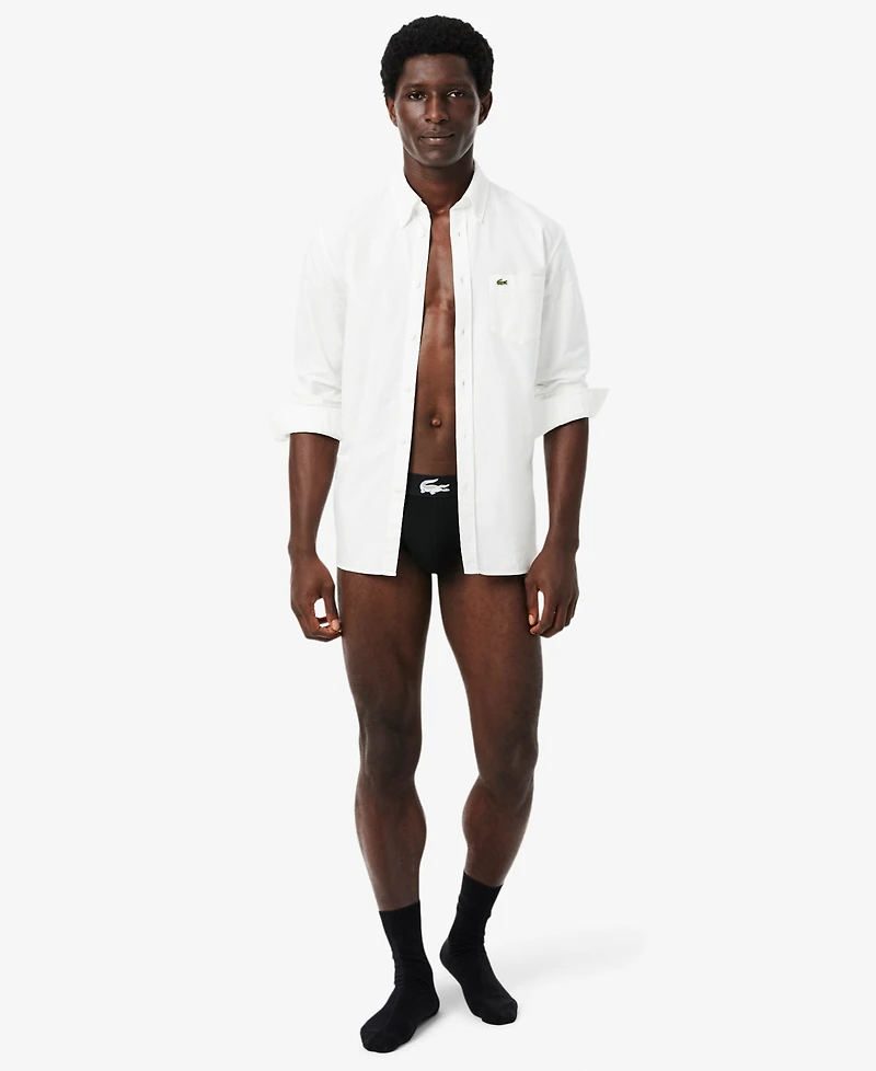 Lacoste Men's Regular-Fit Briefs, 3-Pack