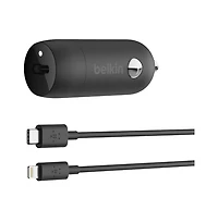 Belkin BoostCharge 20W Usb-c Pd Car Charger and Usb-c to Apple Lightning Cable