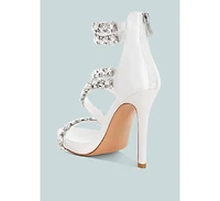 Korna Diamante Embellished Stiletto Heel Sandals