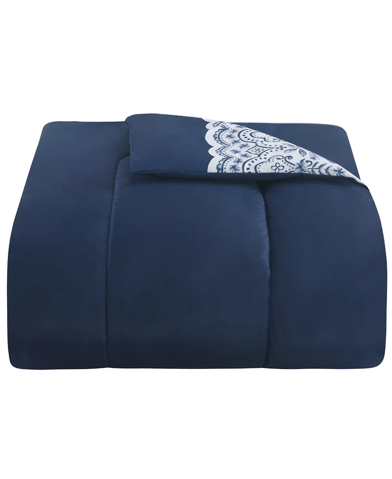 Enchante Accessories 8-Pc. Reversible Printed Microfiber Comforter Sets