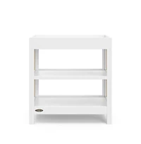Graco Teddi Changing Table with Water-Resistant Changing Pad - White/Driftwood