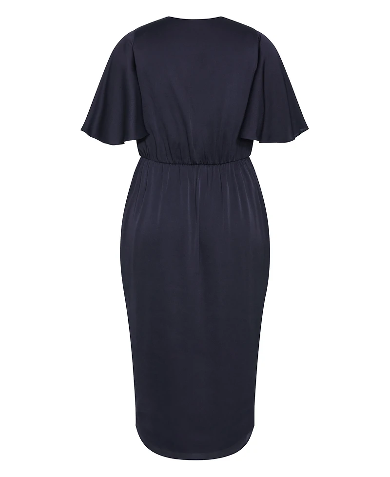 City Chic Women's Plus Soft Ruffle Dress
