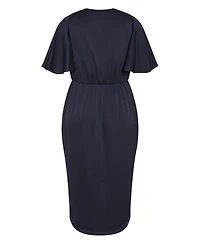 City Chic Women's Plus Soft Ruffle Dress