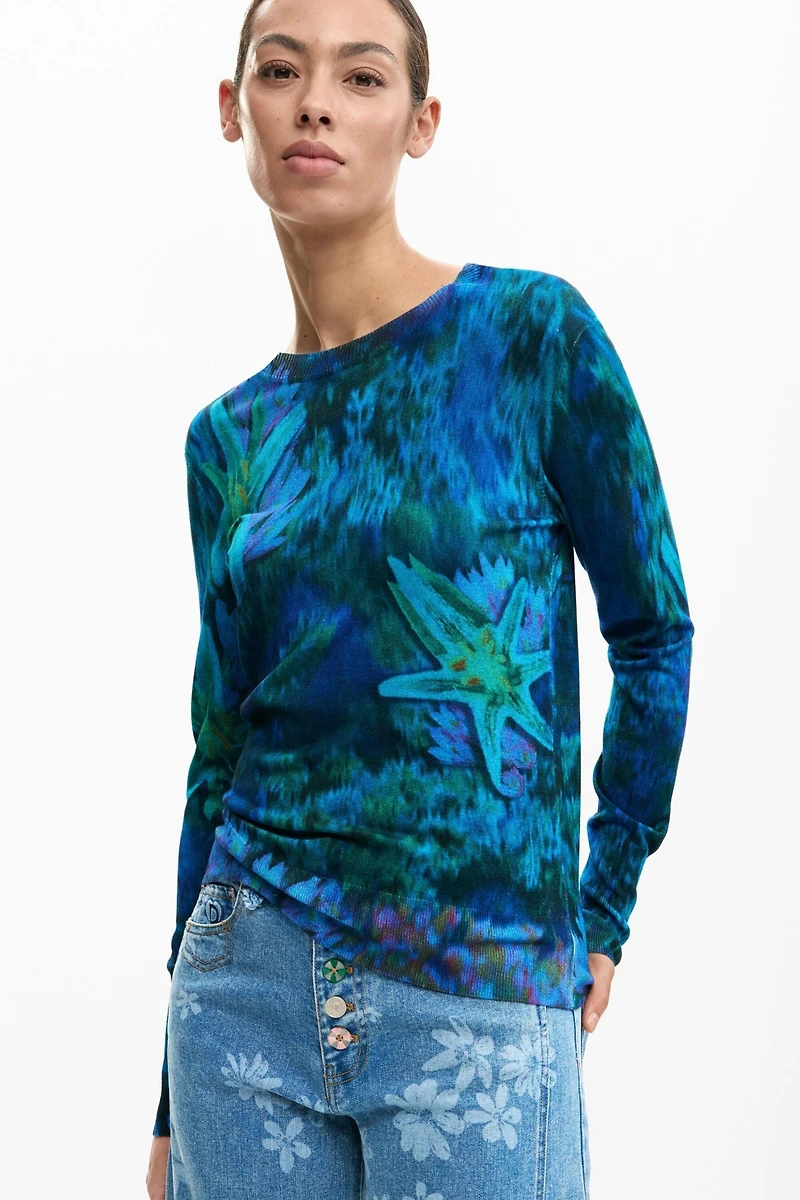 Desigual Women's Fine Garden Flowers Sweater