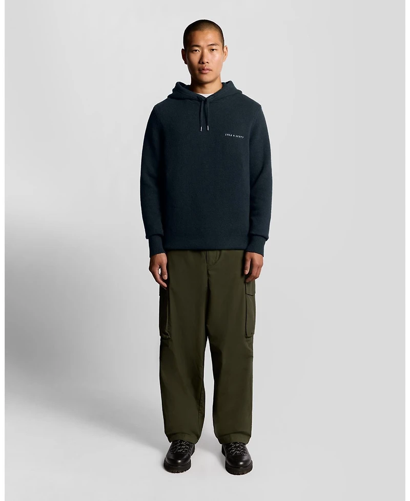 Lyle & Scott Men's Script Long Sleeve Knitted Hoodie