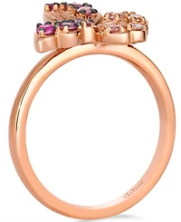 Le Vian White Sapphire (3/50 ct. t.w.), Pink Sapphire (33/100 ct. t.w.) & Nude Diamond (1/50 ct. t.w.) Ring in 14k Strawberry Gold