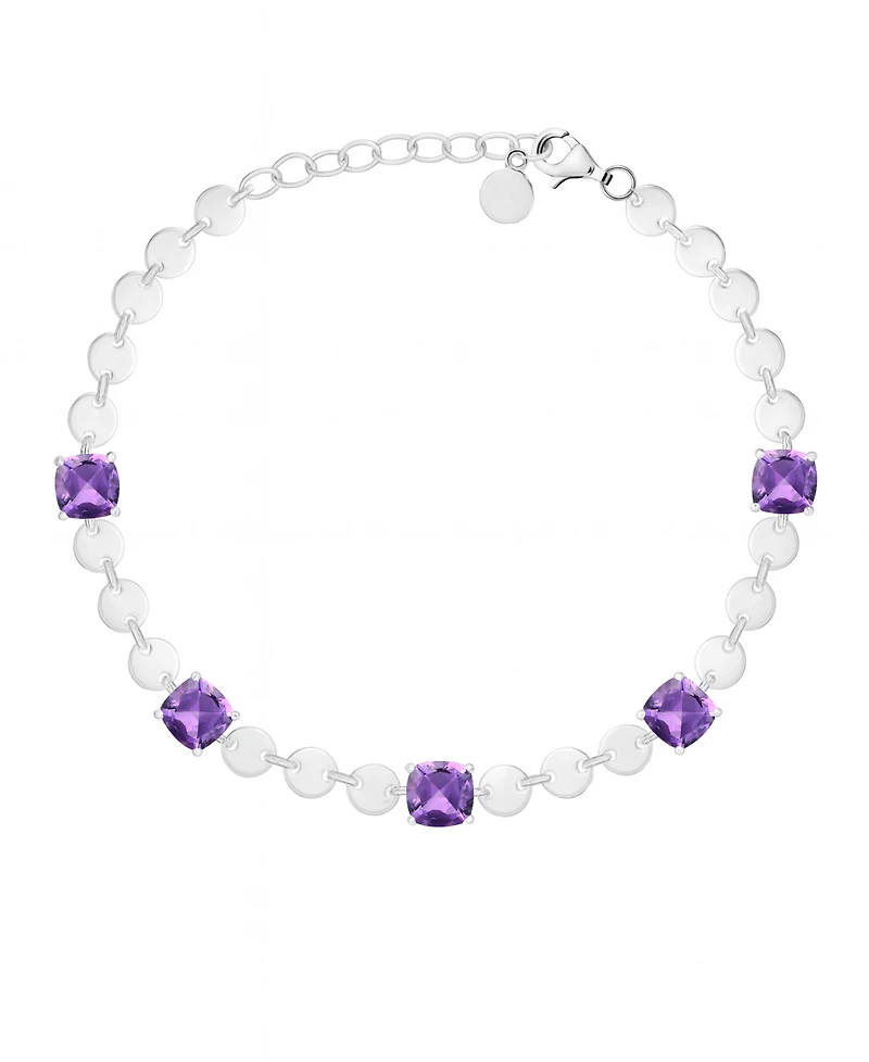 Macy's Amethyst (4-1/2 ct. t.w.) Bracelet Sterling Silver (Also Available Sapphire, Citrine, Blue Topaz)