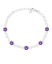 Macy's Amethyst (4-1/2 ct. t.w.) Bracelet Sterling Silver (Also Available Sapphire, Citrine, Blue Topaz)