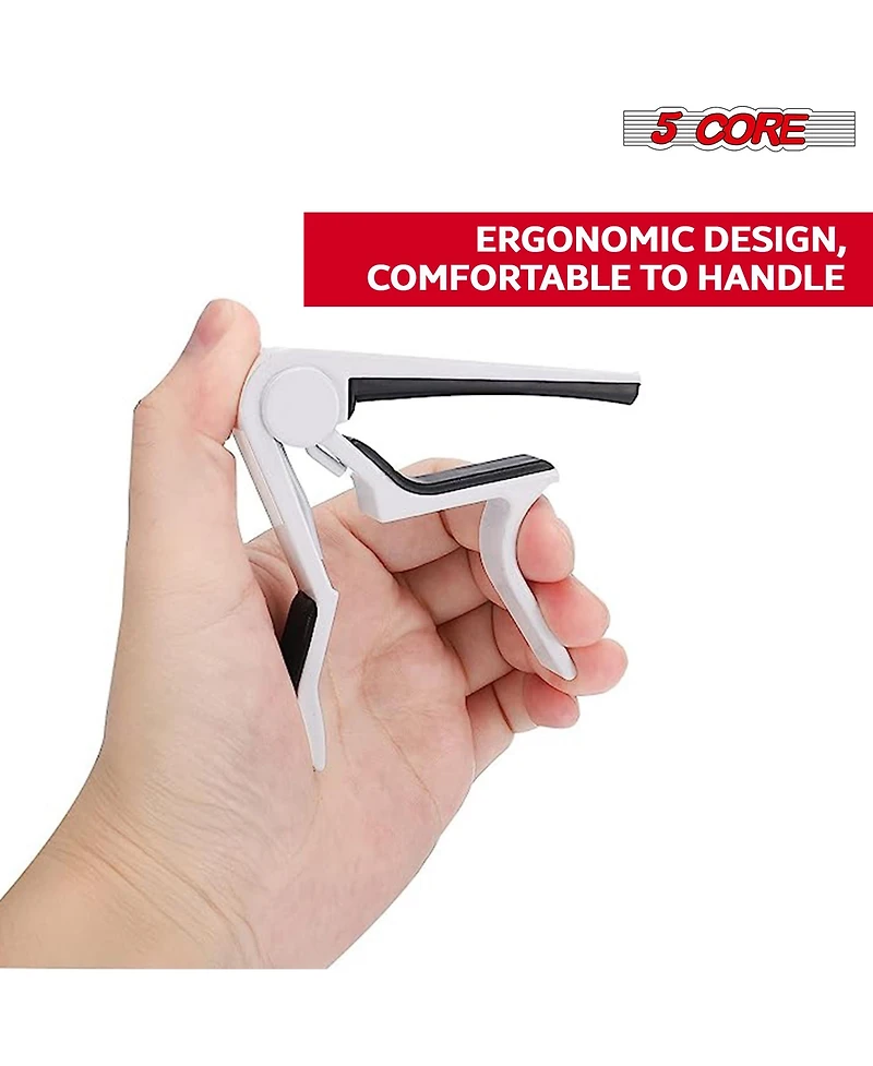 5 Core Guitar Capo 8Pcs Quick Change Acoustic Electric String Clip for Banjo Mandolin Or Ukulele