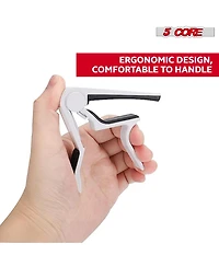 5 Core Guitar Capo 8Pcs Quick Change Acoustic Electric String Clip for Banjo Mandolin Or Ukulele