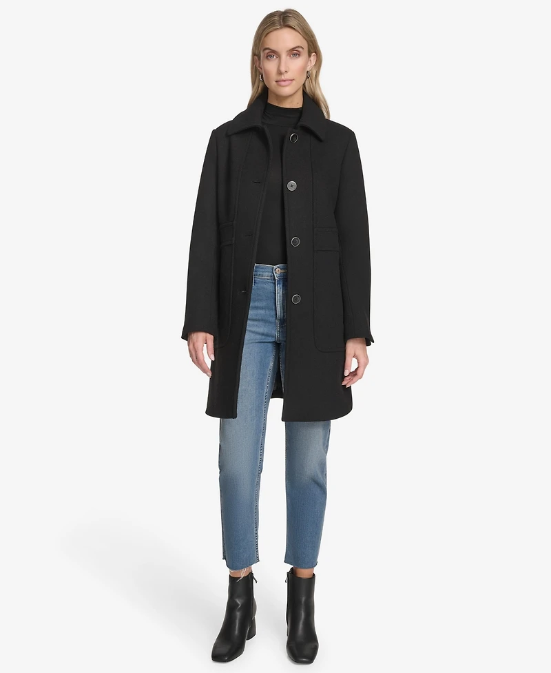 Andrew Marc Women's Emmeline Wool Blend Slim Coat