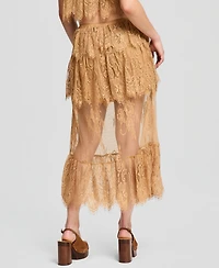 And Now This Women's Lace Tiered Maxi Skirt, Macy's Exclusive
