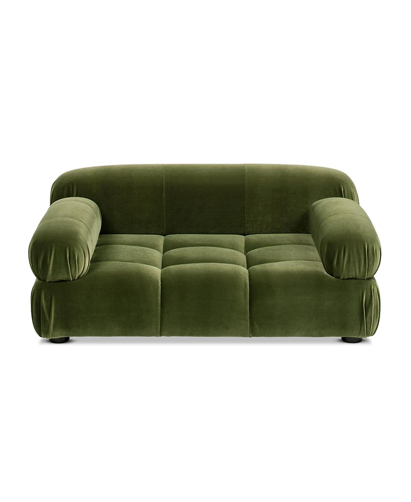 Aostirmotor Marcel Modern Velvet Pet Bed - Upholstered Lounge for Dogs & Cats