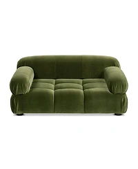 Aostirmotor Marcel Modern Velvet Pet Bed - Upholstered Lounge for Dogs & Cats