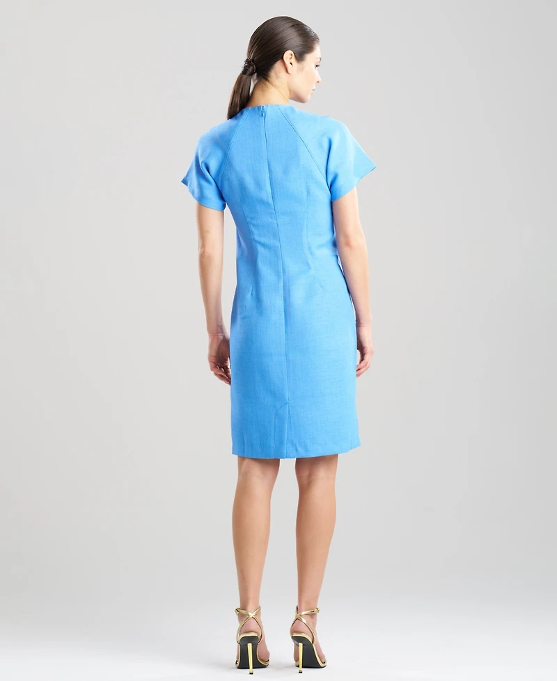 Natori Women's Basket Weave V-Neck Midi Dress