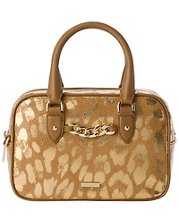 Brahmin Mara Glimmer Small Leather Satchel Bag