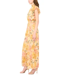 Msk Women's Mock Neck Waist Dress