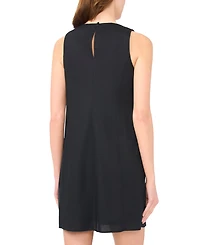 Msk Women's Keyhole Sleeveless Shift Dress