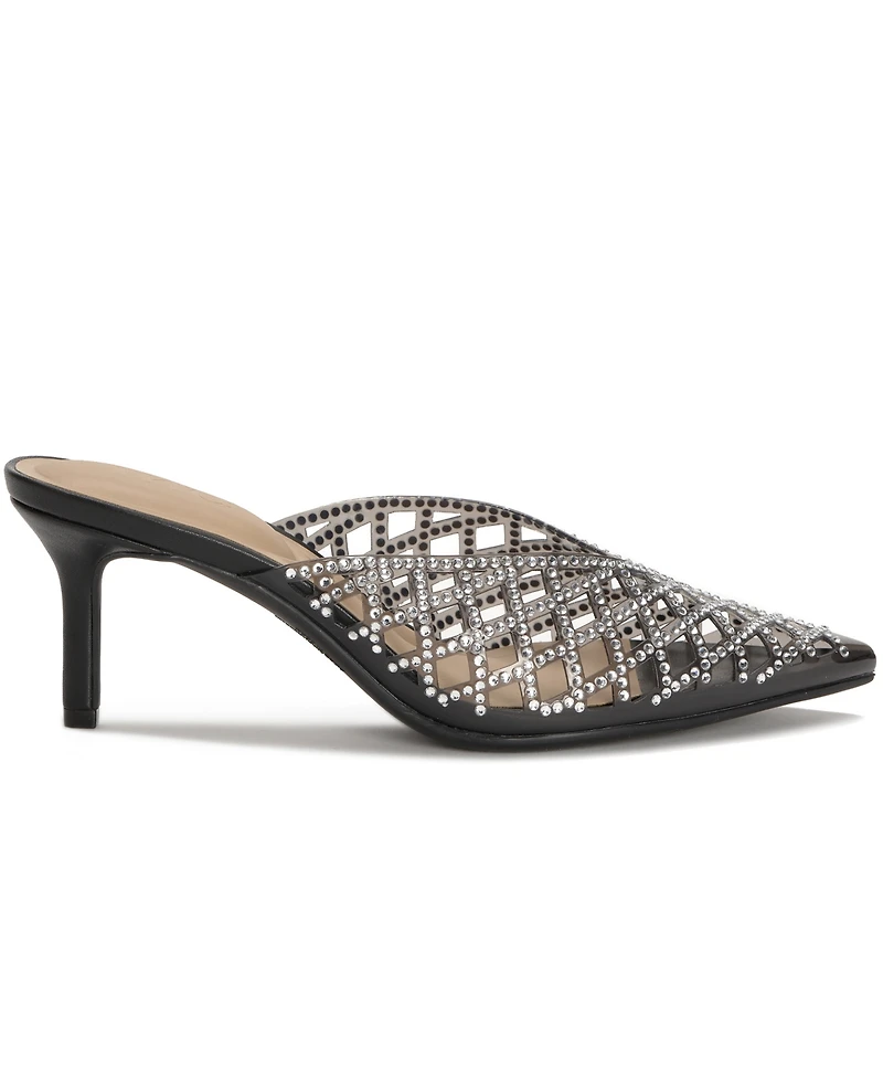 I.n.c. International Concepts Women's Gaylian Vinyl Heel Slip-On Sandals, Macy's Exclusive