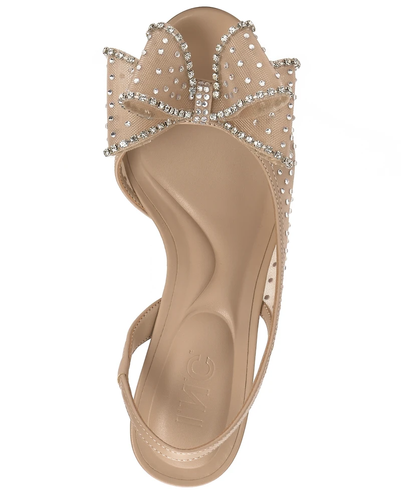 I.n.c. International Concepts Women's Hallee Round Toe Embellished Mesh Sandals, Macy's Exclusive