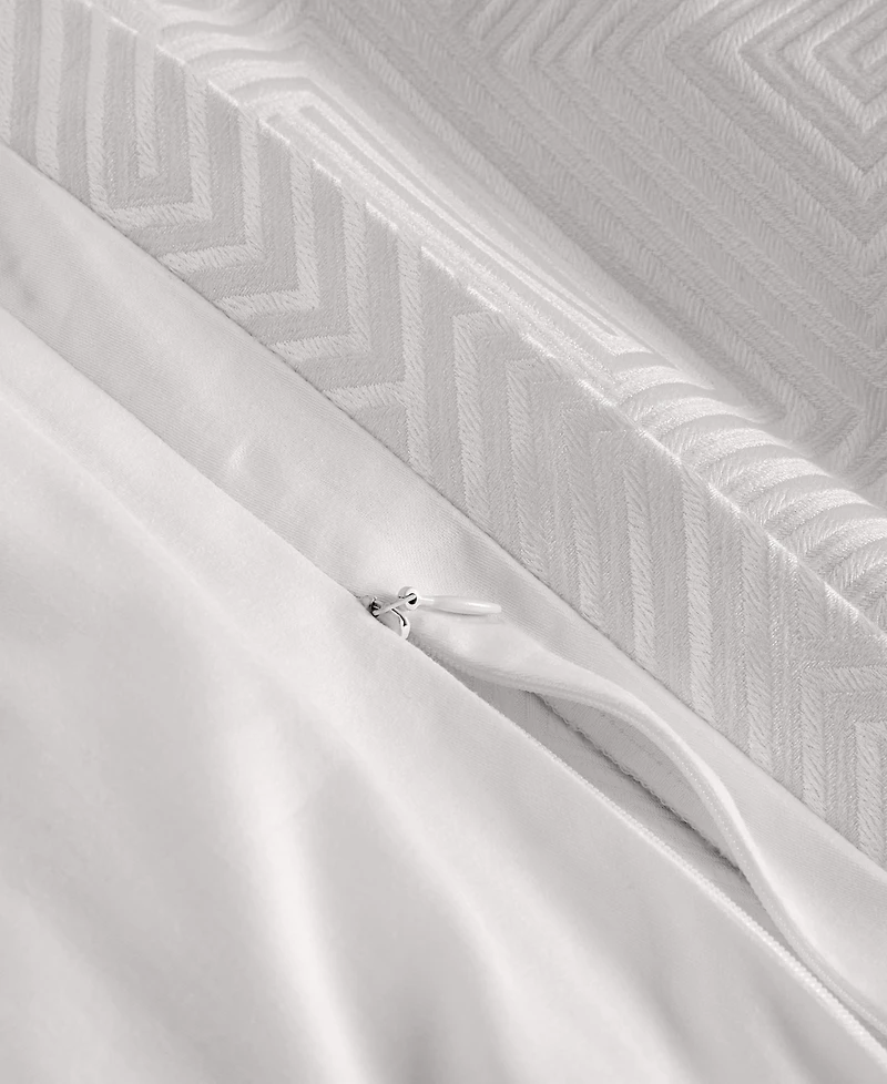 Hotel Collection Labyrinth Solid 3-Pc. Duvet Cover Set, King, Macy's Exclusive