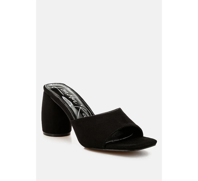 Bumblin Round Heel Micro Suede Sandals
