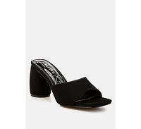 Bumblin Round Heel Micro Suede Sandals