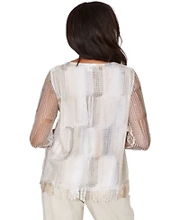 Alfred Dunner Petite Crewneck Knit Top