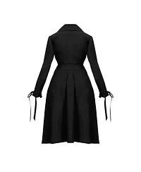 Ivonne Women's Long Sleeve Wrap Midi Dress