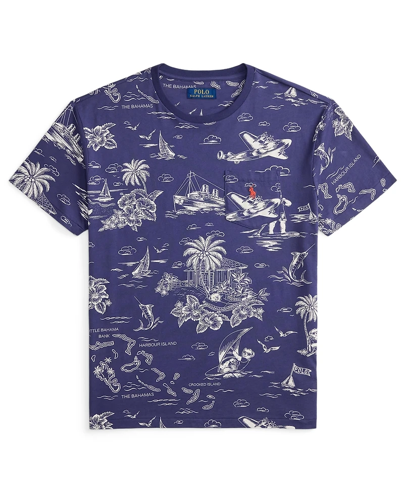 Polo Ralph Lauren Men's Classic-Fit Striped Cotton Jersey T-Shirt