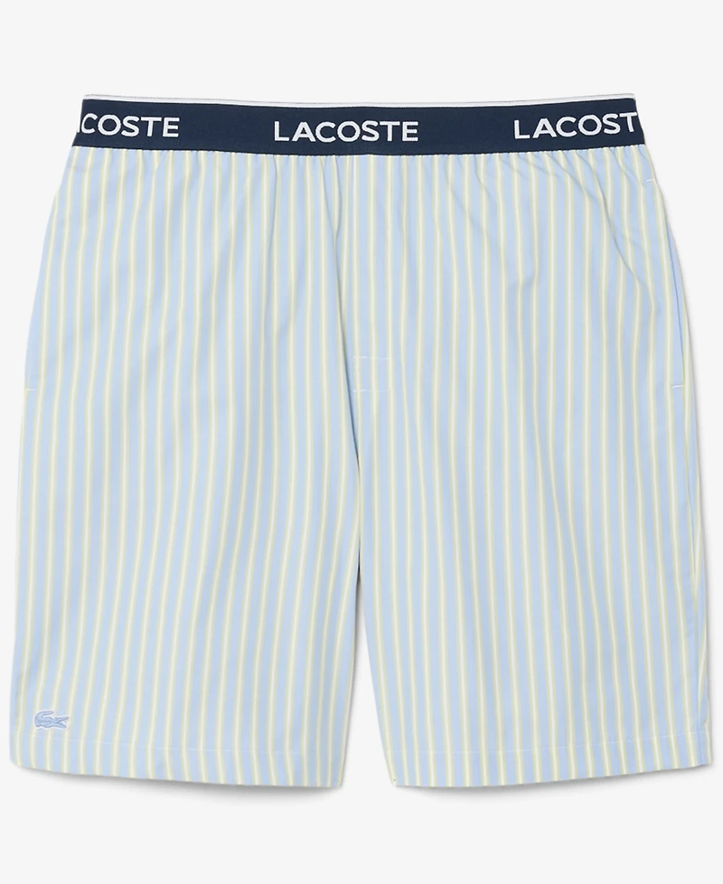 Lacoste Men's Loungewear Striped Straight-Fit Shorts