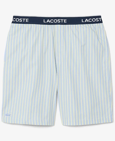 Lacoste Men's Loungewear Striped Straight-Fit Shorts
