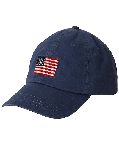 Polo Ralph Lauren Flag-Embroidered Twill Ball Cap