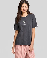 And Now This Women's Martini Graphic T-Shirt, Macy's Exclusive