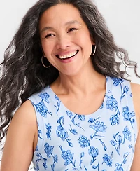 Style & Co Women's Printed Sleeveless Sweater Tank, Macy's Exclusive