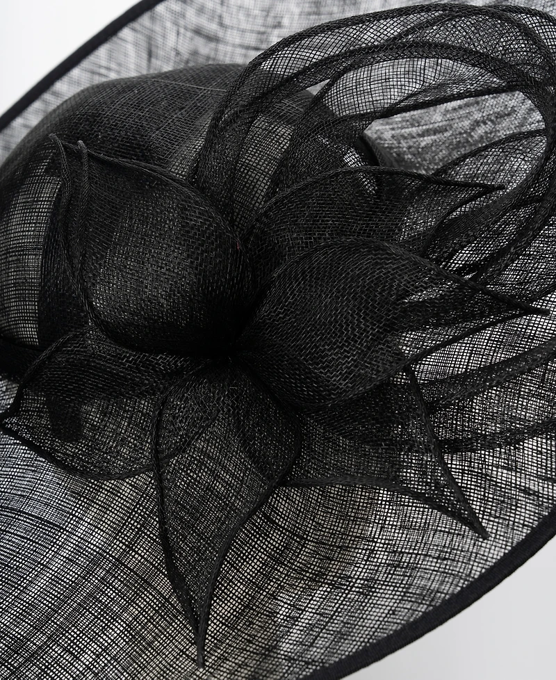 August Hats Sinamay Hatinator Self Flower Hat