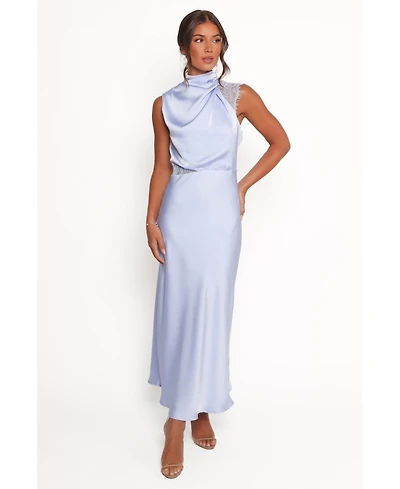 Petal and Pup Women's Anabelle Halter Neck Lace Maxi Dress