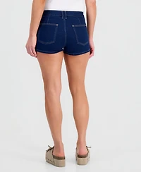 Indigo Rein Juniors' Sailor High Rise Denim Shorts
