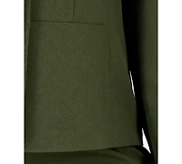Le Suit Plus Two-Button Shawl Collar Blazer & Pant